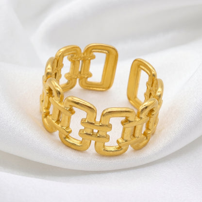 Cuban Link Ring - Adjustable