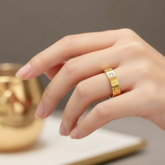 Stainless Steel Cartier Ring