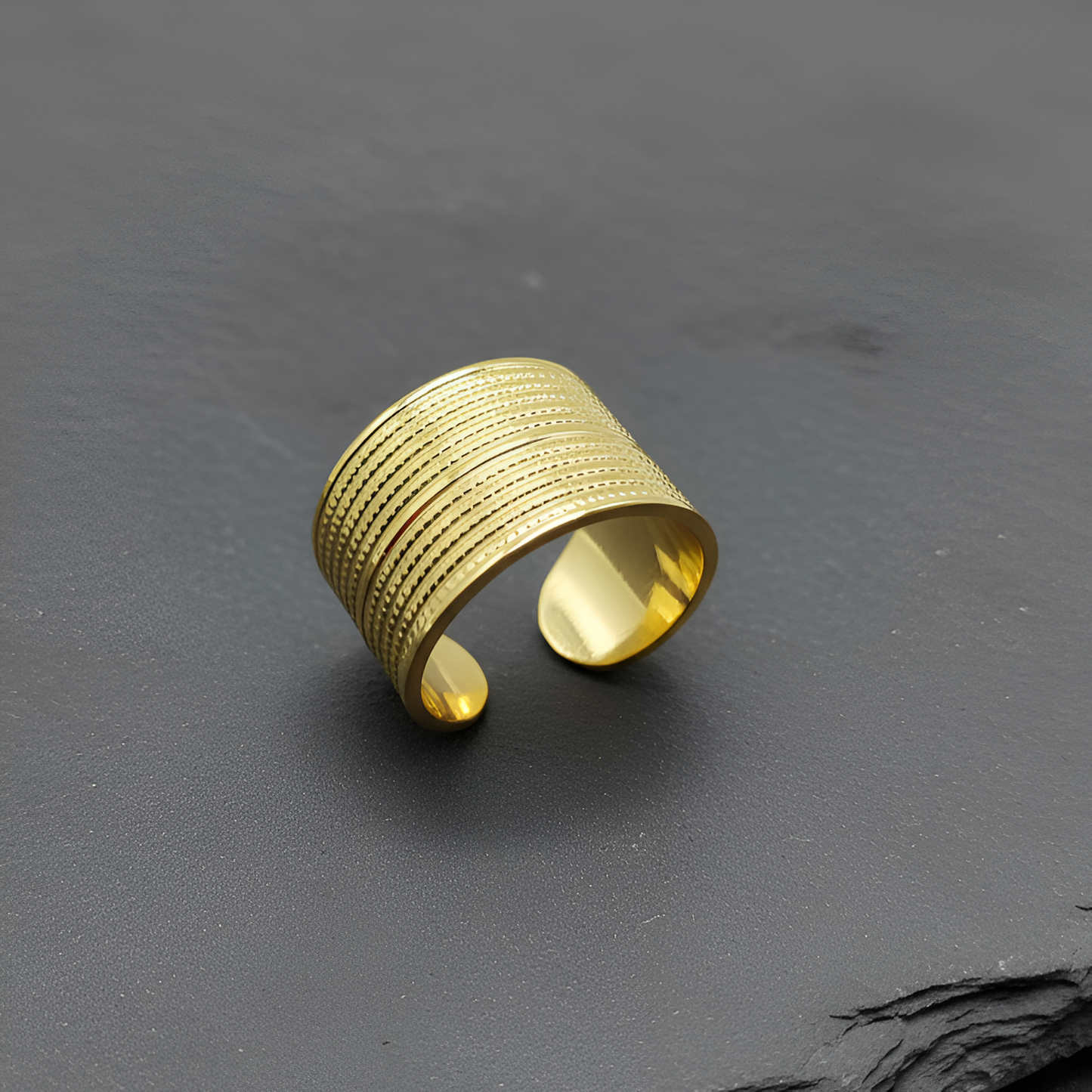 Wide Cuff Adjustable Ring