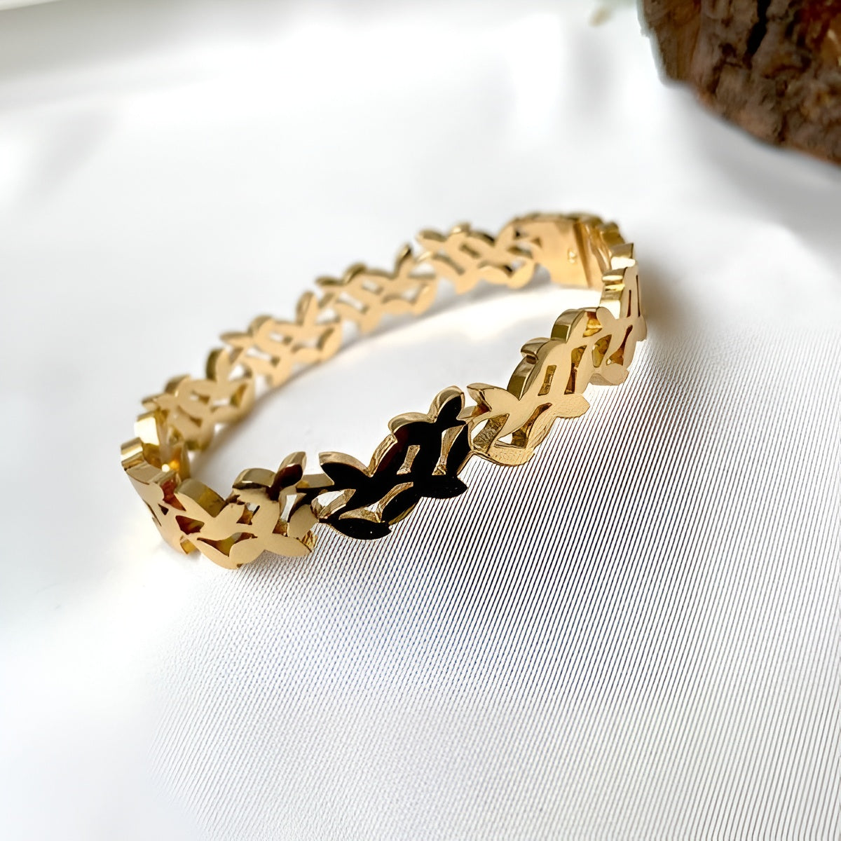 Golden Flower Bangle