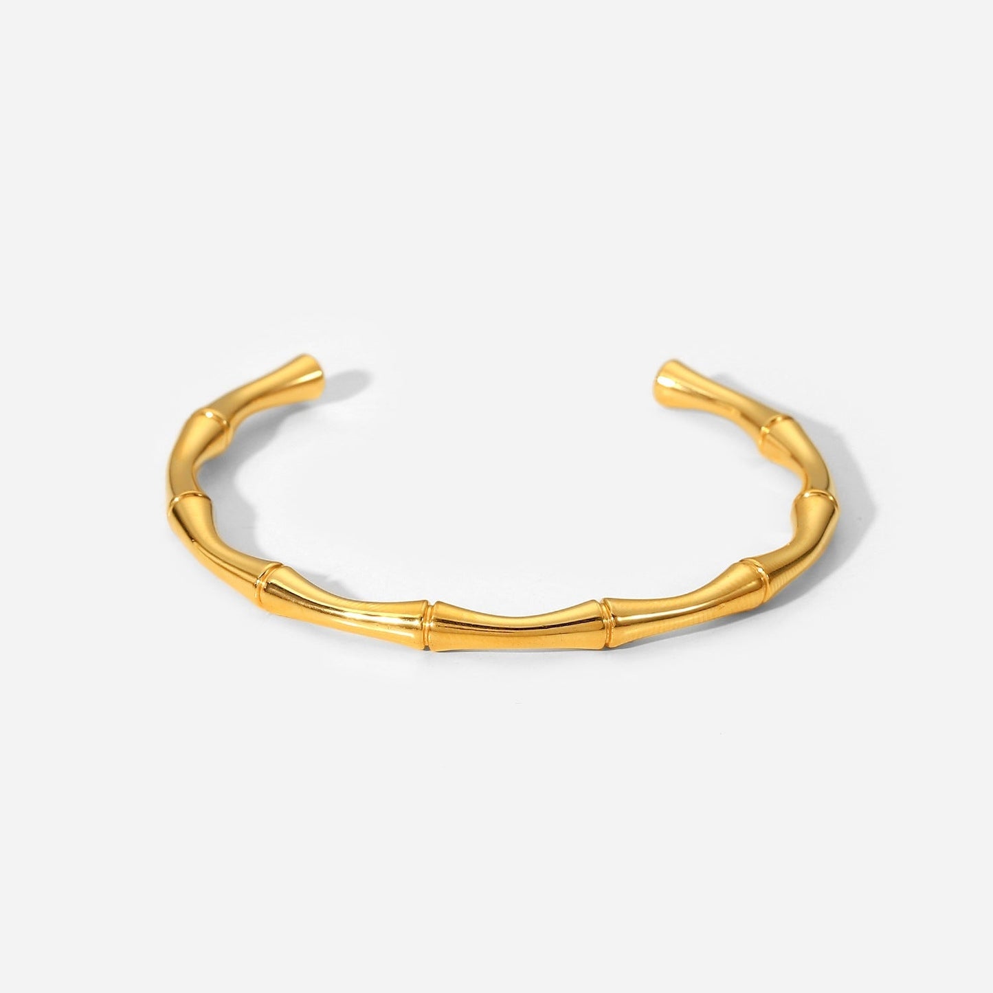 Bamboo Hand cuff | stainless steel