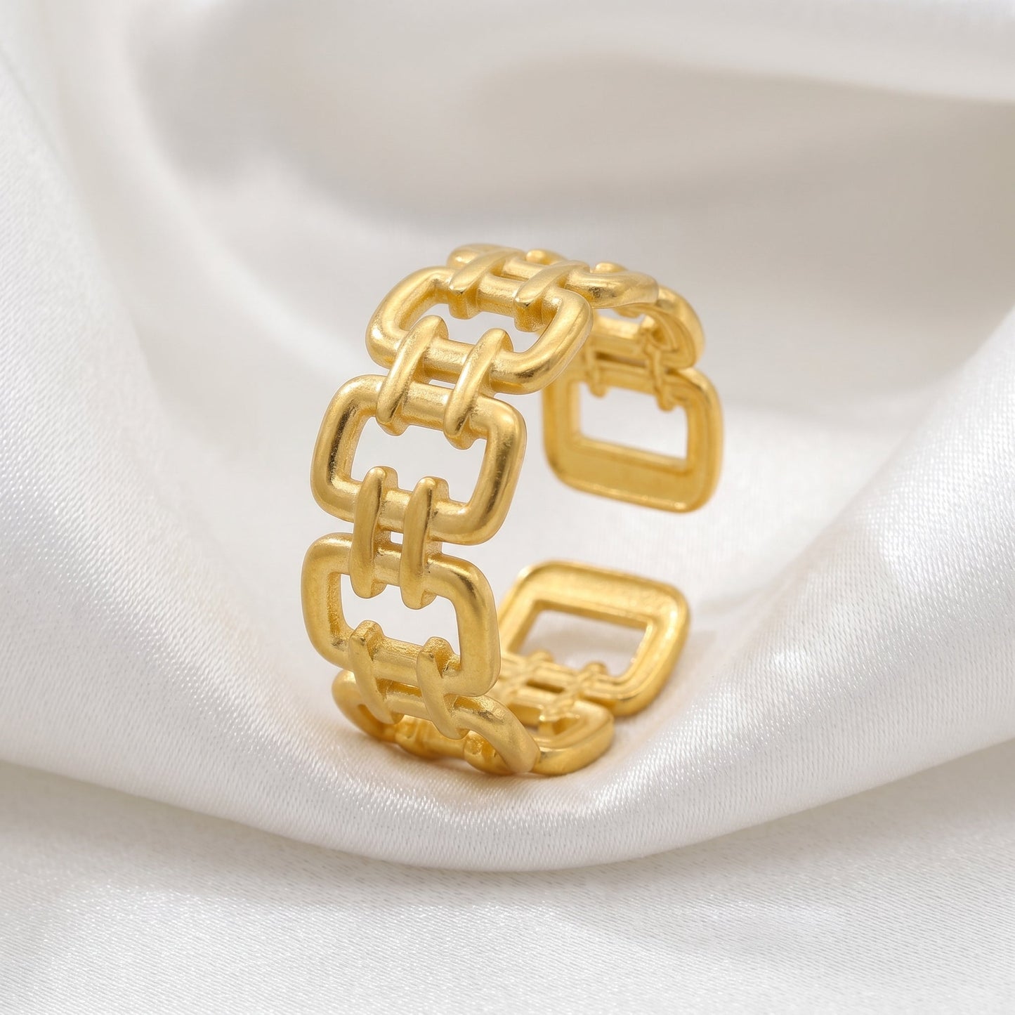 Cuban Link Ring - Adjustable