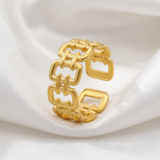 Cuban Link Ring - Adjustable