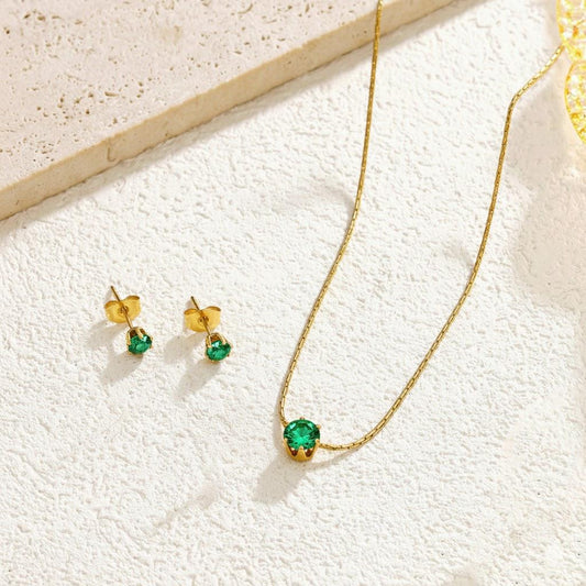 Single Stone Green Set