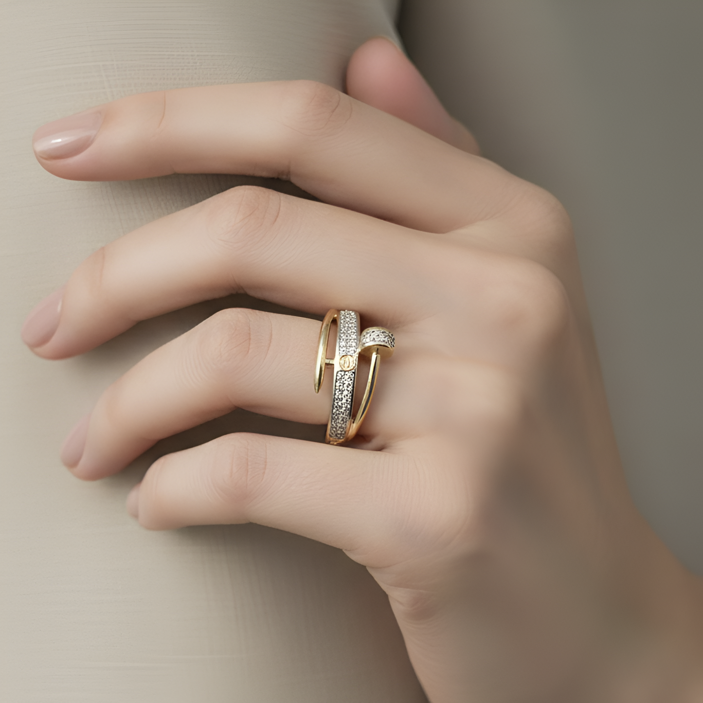 Bliss Curve Adjustable Ring