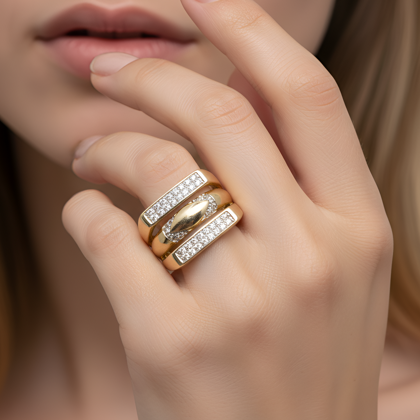 Imperial Spark Adjustable Ring