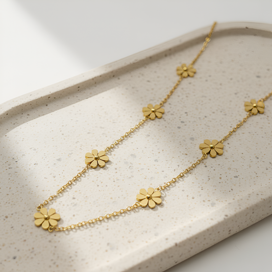 Golden Petal Necklace