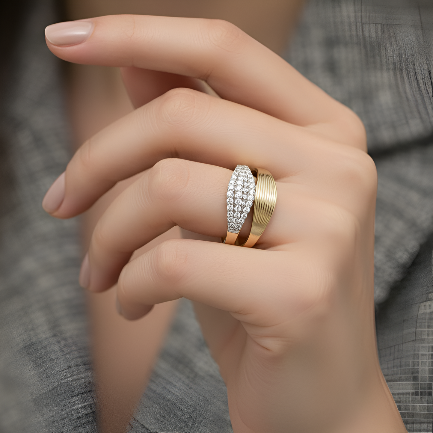 Auric Dome Adjustable Ring