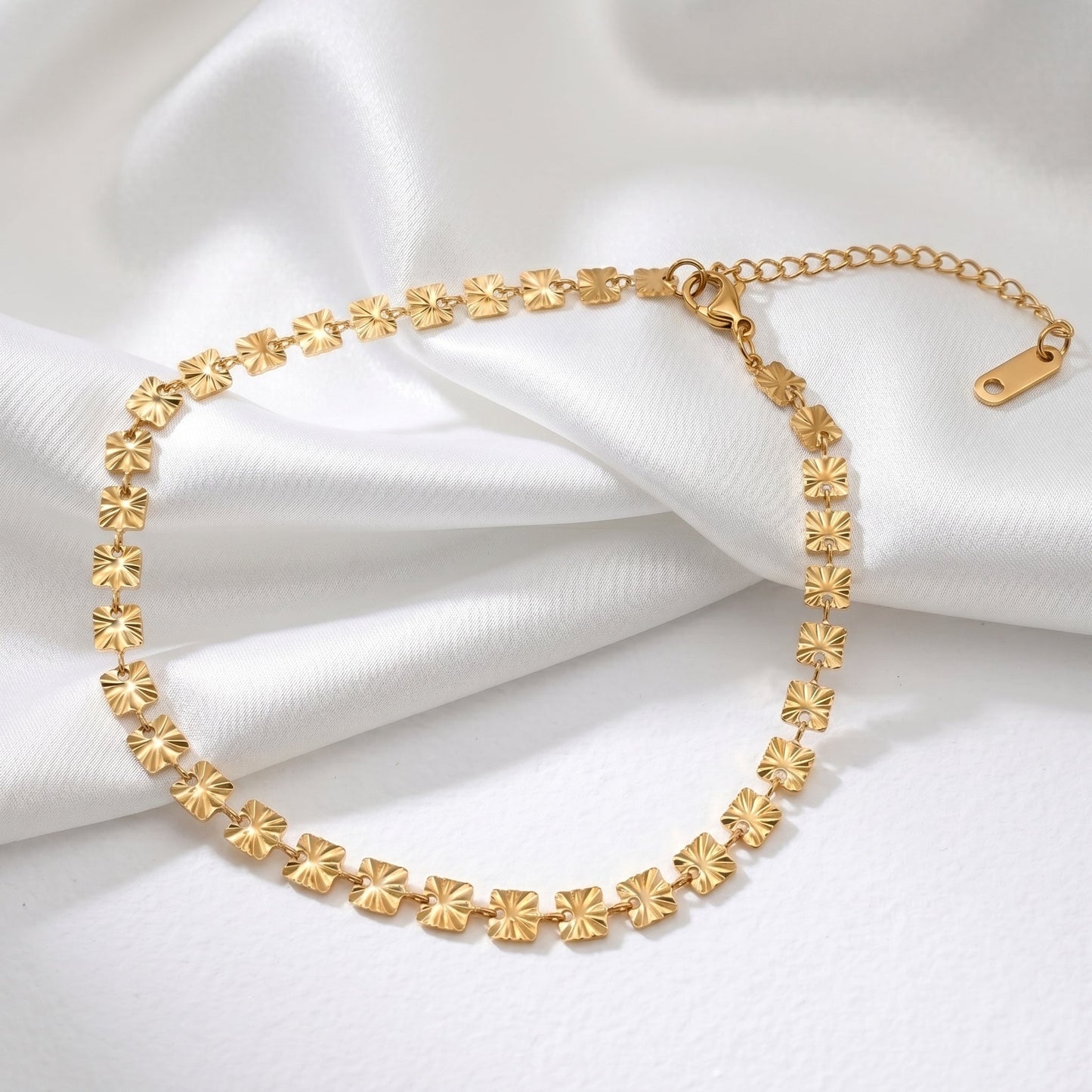 Gold Sunburst Anklet