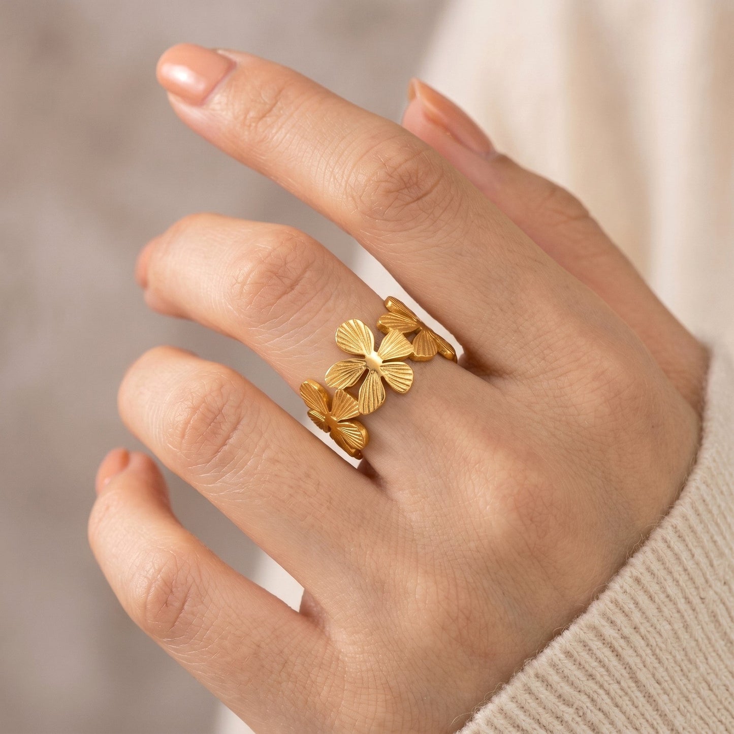 Blossom Wreath Ring - Adjustable