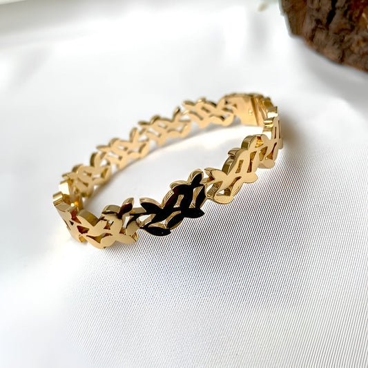 Golden Flower Bangle